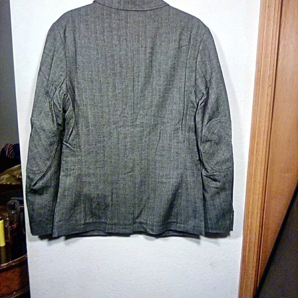 NWT Nifty Genius Jacket Mens Small Grayong Sleeve Kurt Notched Lapel Blazer